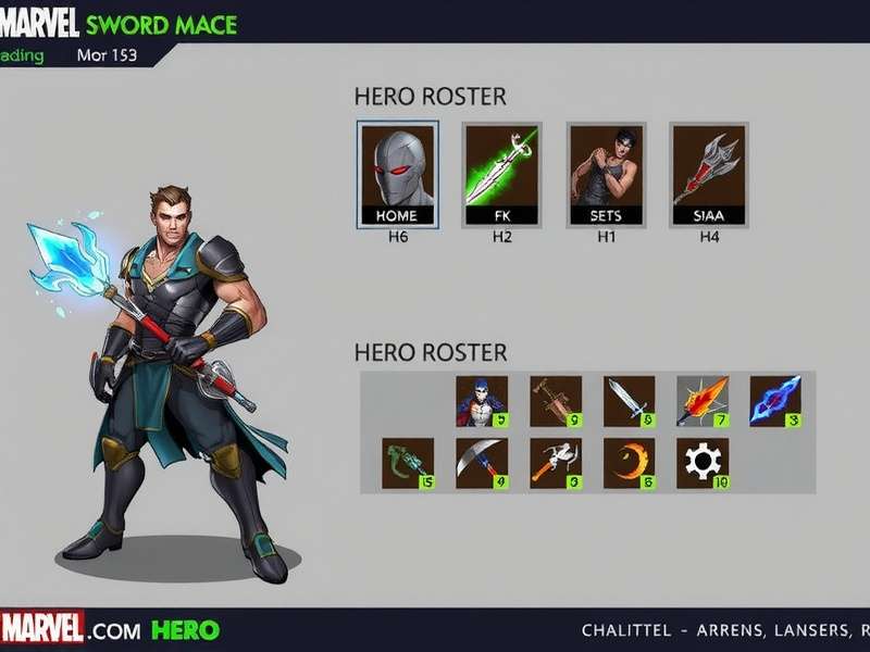 Marvel Sword Mace Hero Roster
